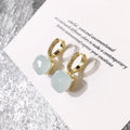  Gold Light Blue Jade (with Diamond)