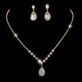  463 Gold Necklace Ear Stud