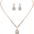  463 Rose Gold Necklace Ear Stud