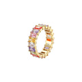 Gold + Colorful Crystals