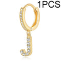  Single Alphabet Letter Earrings J