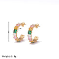  Gold + Colorful Crystals
