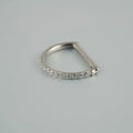  Diamond-Embedded Universal Ring-Steel Color
