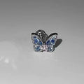  Glacier Blue Butterfly Ear Bone Stud Single [316L Titanium Steel Needle]]